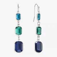 Liz Claiborne Womens Oval Drop Earrings