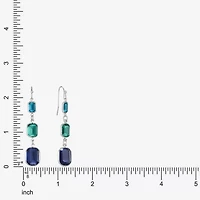 Liz Claiborne Womens Oval Drop Earrings