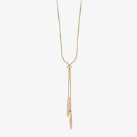 Liz Claiborne Bolo Hammered Womens 18 Inch Y Necklace