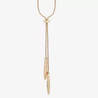 Liz Claiborne Bolo Hammered Womens 18 Inch Y Necklace