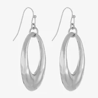 Liz Claiborne Hammered Link Womens Drop Earrings