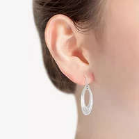 Liz Claiborne Hammered Link Womens Drop Earrings