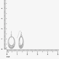 Liz Claiborne Hammered Link Womens Drop Earrings