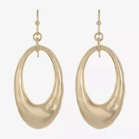 Liz Claiborne Hammered Link Womens Drop Earrings