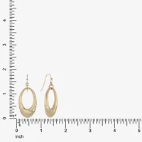 Liz Claiborne Hammered Link Womens Drop Earrings