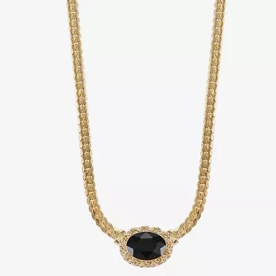 Monet Jewelry Gold Tone Womens 17 Inch Collar Necklace