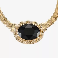 Monet Jewelry Gold Tone Womens 17 Inch Collar Necklace