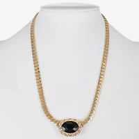 Monet Jewelry Gold Tone Womens 17 Inch Collar Necklace