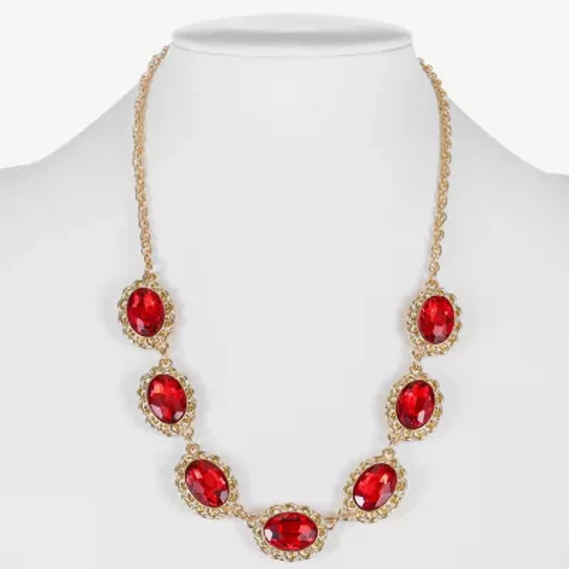 Monet Jewelry Gold Tone Womens 17 Inch Collar Necklace