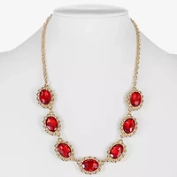 Monet Jewelry Gold Tone Womens 17 Inch Collar Necklace