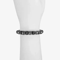 Monet Jewelry Womens Glass Surgical Steel Round Stretch Bracelet