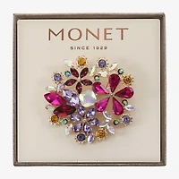 Monet Jewelry Fall Florals Multi Color Glass Pin