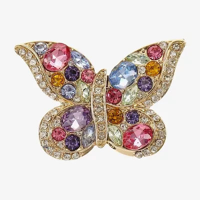 Monet Jewelry Multi Color Glass Pin