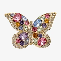 Monet Jewelry Multi Color Glass Pin