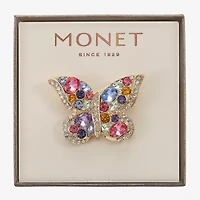 Monet Jewelry Multi Color Glass Pin