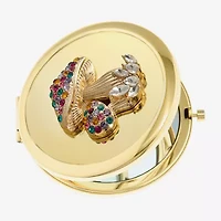 Monet Jewelry Mushroom Gold Tone Compact Mirror