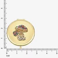 Monet Jewelry Mushroom Gold Tone Compact Mirror