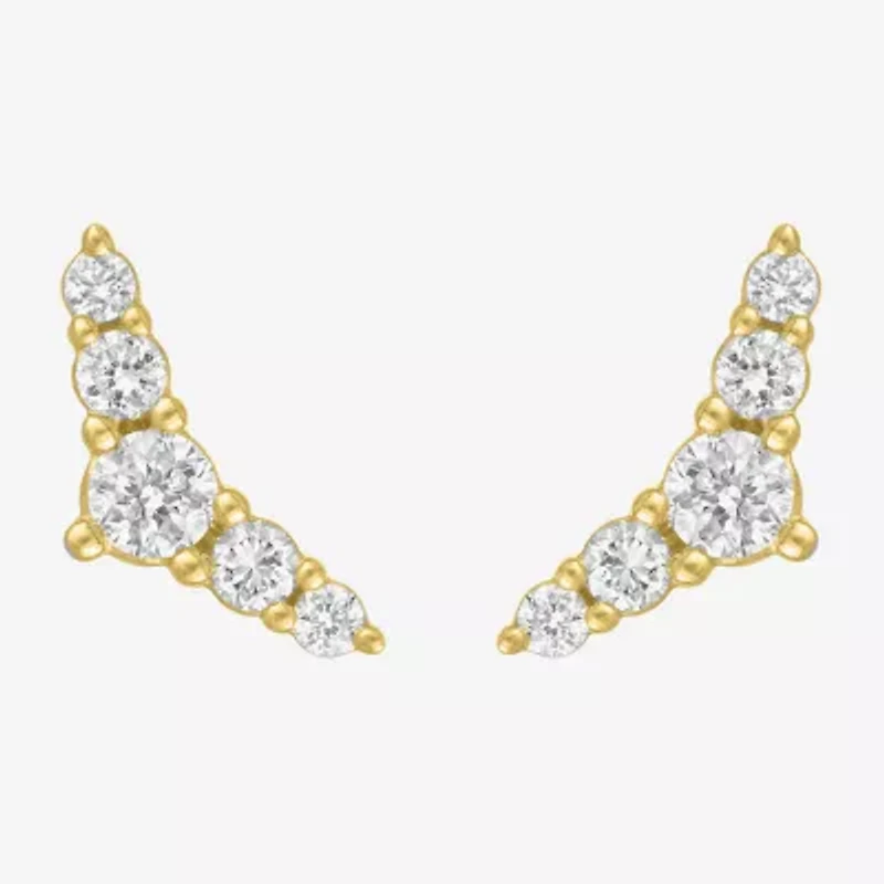 Diamond Addiction (G-H, Si2-I1) 1/4 CT. T.W. Lab Grown White Diamond 10K Gold 4mm Stud Earrings