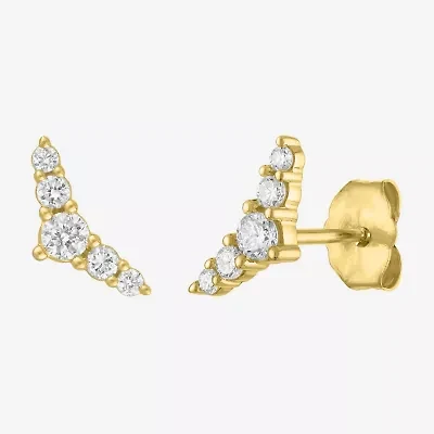 Diamond Addiction (G-H, Si2-I1) 1/4 CT. T.W. Lab Grown White Diamond 10K Gold 4mm Stud Earrings