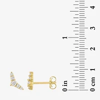 (G-H, Si2-I1) 1/4 CT. T.W. Lab Grown White Diamond 10K Gold 4mm Stud Earrings