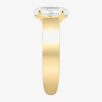 (H-I / Si1-Si2) Womens 2 CT. T.W. Lab Grown White Diamond 14K Gold Oval Solitaire Engagement Ring