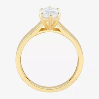 Womens 2 CT. T.W. Lab Grown White Diamond 14K Gold Marquise Solitaire Engagement Ring