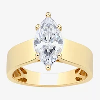 Womens 2 CT. T.W. Lab Grown White Diamond 14K Gold Marquise Solitaire Engagement Ring