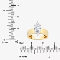 Womens 2 CT. T.W. Lab Grown White Diamond 14K Gold Marquise Solitaire Engagement Ring