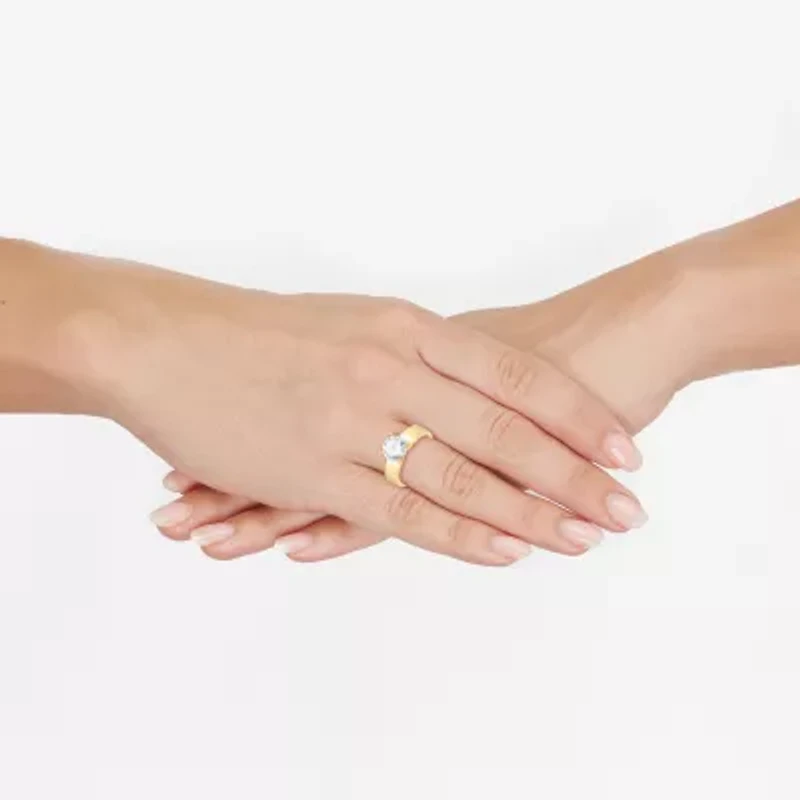 (H-I / Si1-Si2) Womens 2 CT. T.W. Lab Grown White Diamond 14K Gold Round Solitaire Engagement Ring