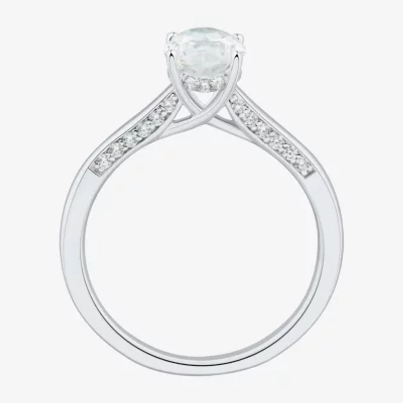 (H-I / Si1-Si2) Womens 1 3/4 CT. T.W. Lab Grown White Diamond 10K Gold Marquise Engagement Ring