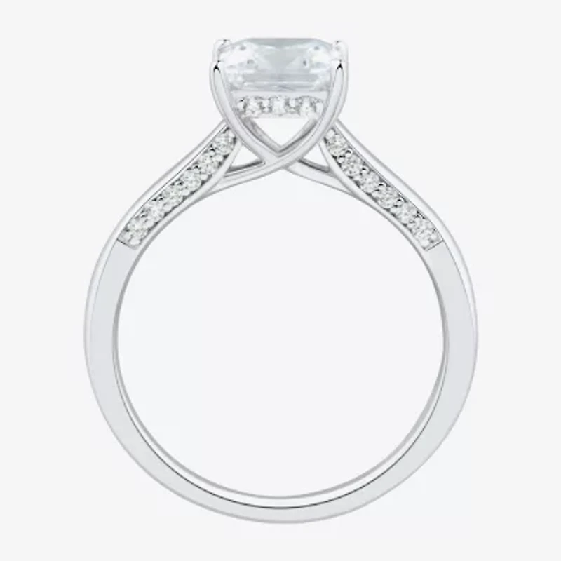 (H-I / Si1-Si2) Womens 1 3/4 CT. T.W. Lab Grown White Diamond 10K Gold Engagement Ring