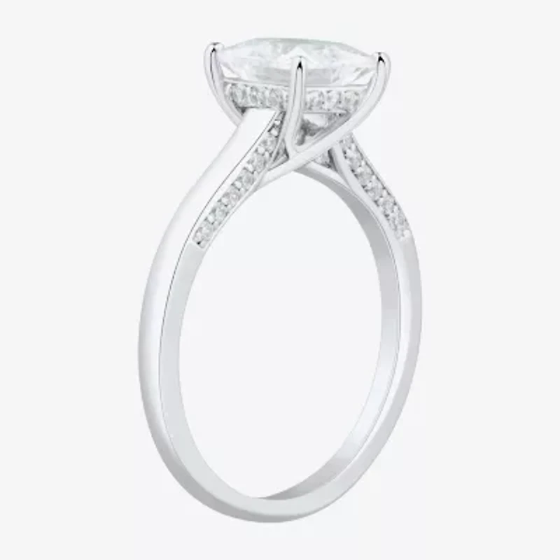 (H-I / Si1-Si2) Womens 1 3/4 CT. T.W. Lab Grown White Diamond 10K Gold Engagement Ring