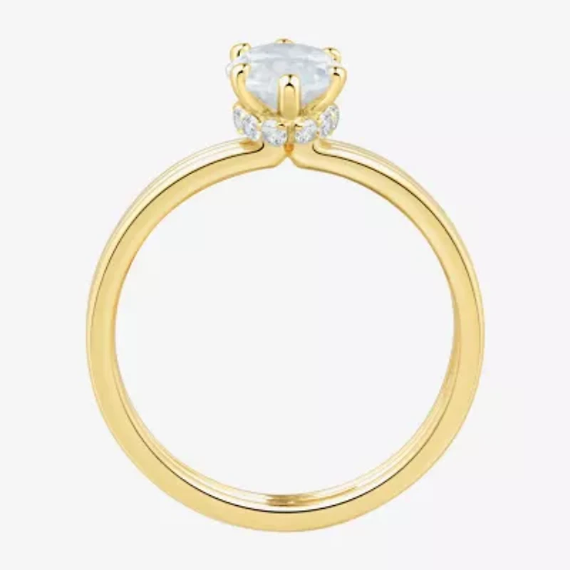(H-I / Si1-Si2) Womens 1 5/8 CT. T.W. Lab Grown White Diamond 14K Gold Marquise Solitaire Engagement Ring