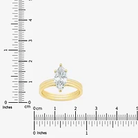 (H-I / Si1-Si2) Womens 1 5/8 CT. T.W. Lab Grown White Diamond 14K Gold Marquise Solitaire Engagement Ring