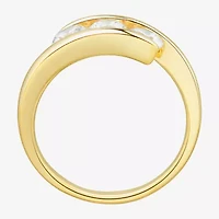 Love Lives Forever (H-I / Si2) Womens 1 CT. T.W. Lab Grown White Diamond 10K Gold 3-Stone Bypass  Engagement Ring