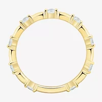 (H-I / Si2) Womens 1/3 CT. T.W. Lab Grown White Diamond 10K Gold Wedding Band