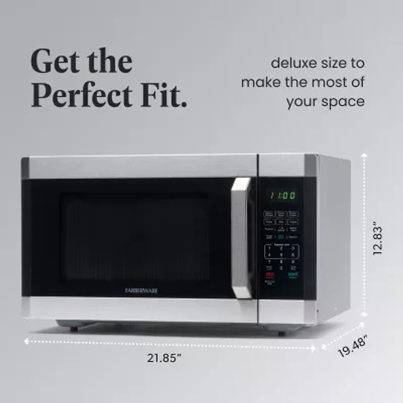 Farberware Professional 1.6 cu ft 1100-Watt Microwave Oven with Smart Sensor