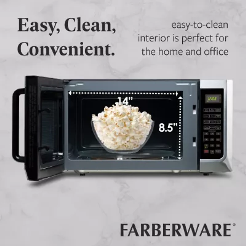Farberware FMG13SS 1.3 Microwave Oven w LED Light/SENSOR 1100 Watts