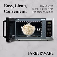 Farberware FMG13SS 1.3 Microwave Oven w LED Light/SENSOR 1100 Watts