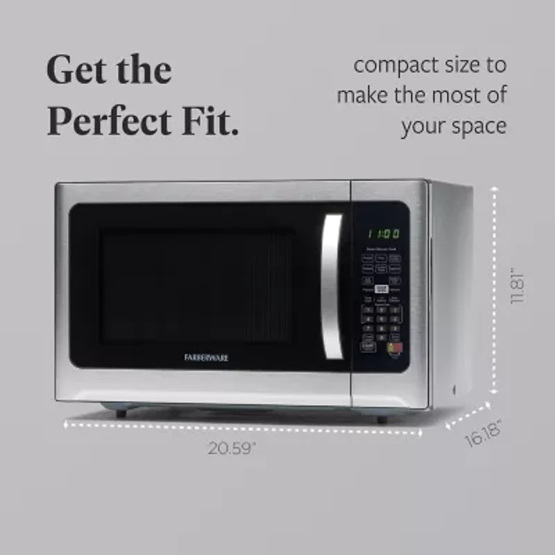 Farberware Professional FMO12AHTBKE 1000-Watt 1.2 Cu. Ft. Microwave Oven with Sensor