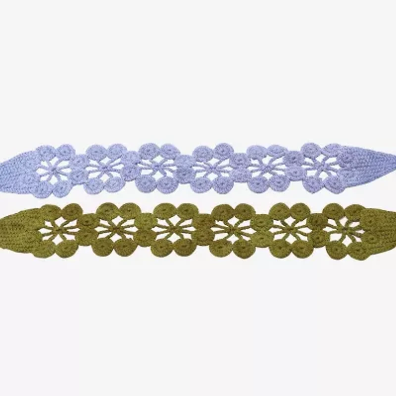 Arizona Blue & Green Crochet 2-pc. Headband