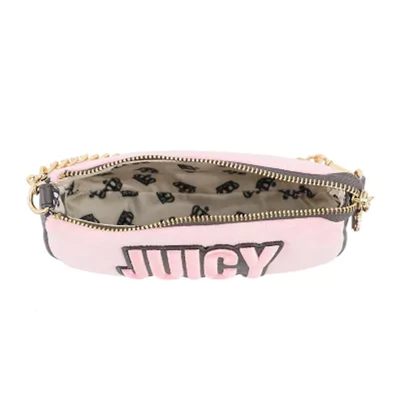 Juicy By Juicy Couture On The Right Track Velour Convertible Chain Wristlet