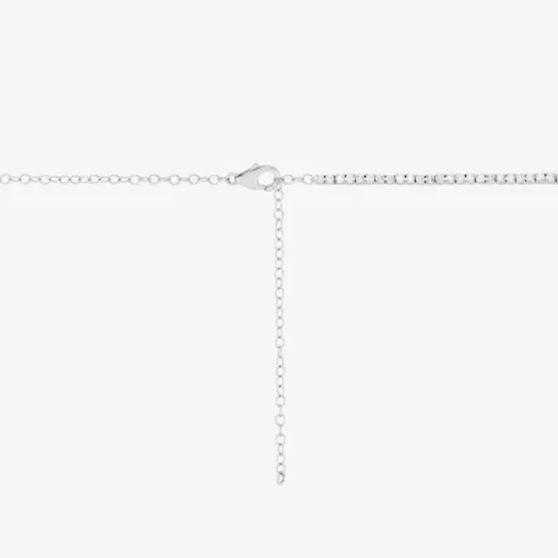 (H-I/ Si2) Womens 6 CT. T.W. Lab Grown White Diamond 10K Gold 20 Inch Pendant Necklace