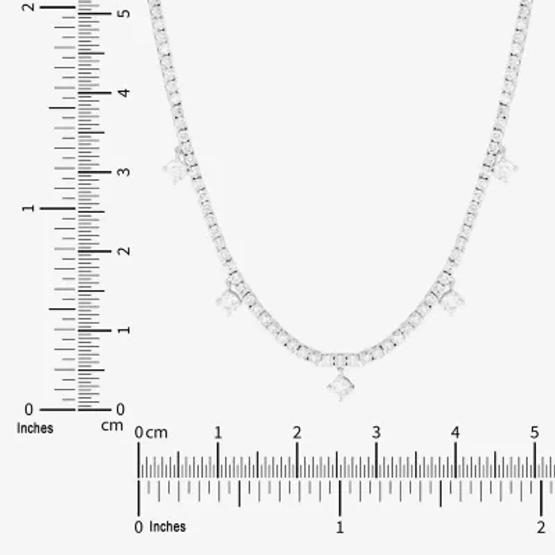 (H-I/ Si2) Womens 6 CT. T.W. Lab Grown White Diamond 10K Gold 20 Inch Pendant Necklace