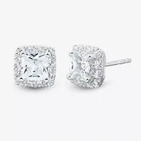 (H-I / Si1-Si2) 1 1/2 CT. T.W. Lab Grown White Diamond 10K White Gold Stud Earrings