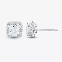 (H-I / Si1-Si2) 1 1/2 CT. T.W. Lab Grown White Diamond 10K White Gold Stud Earrings