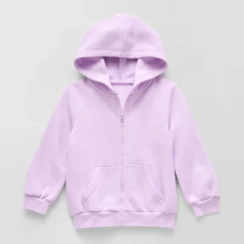 Okie Dokie Toddler & Little Girls Fleece Hooded Lightweight Jacket