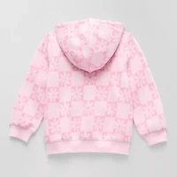 Okie Dokie Toddler Girls Fleece Adaptive Adjustable Features Lightweight Jacket