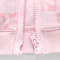 Okie Dokie Toddler Girls Fleece Adaptive Adjustable Features Lightweight Jacket