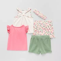 Little Lass Toddler Girls 5-pc. Short Set
